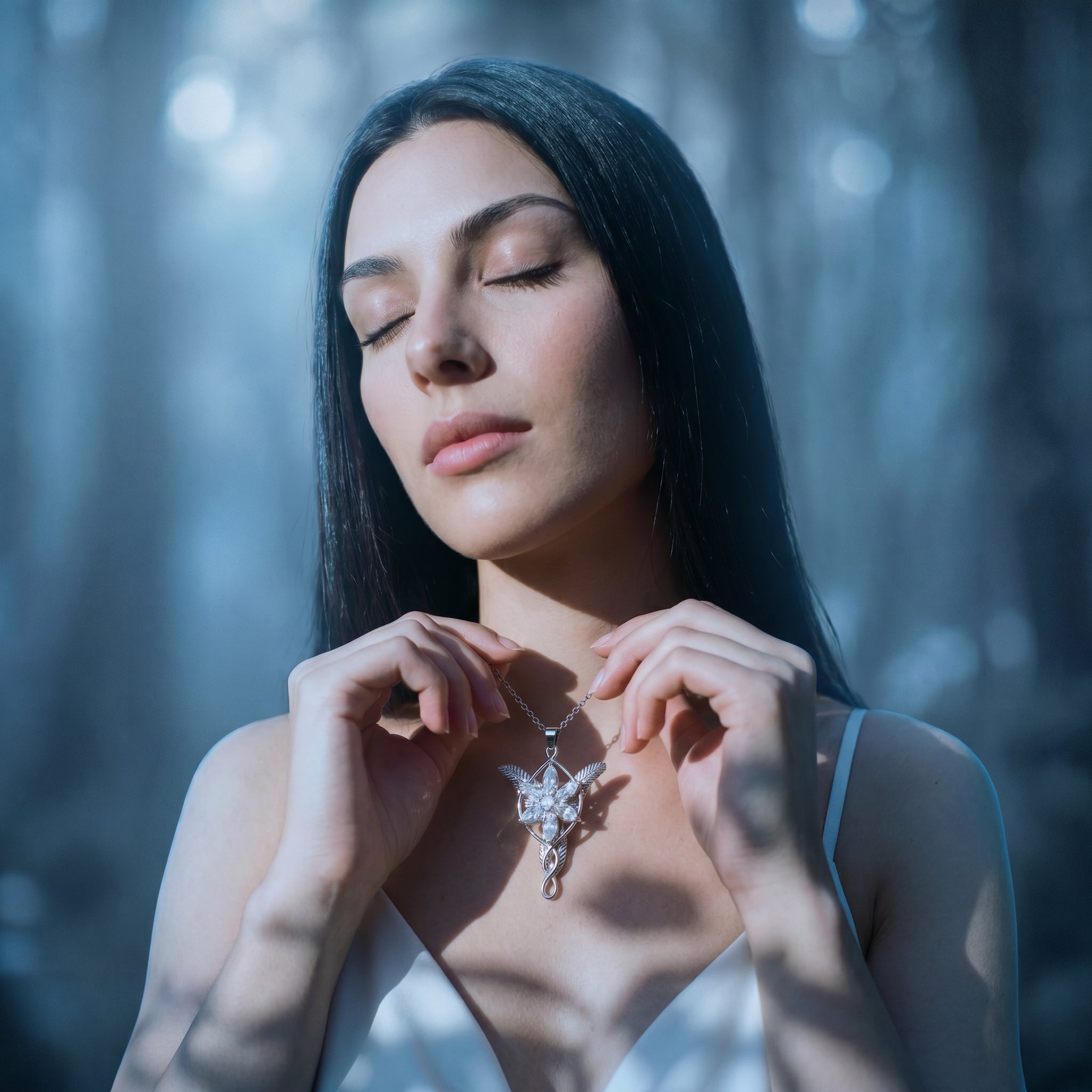 Collar Élfico de Fantasía en Acero Hipoalergénico – Inspiración Princesa Elfa
