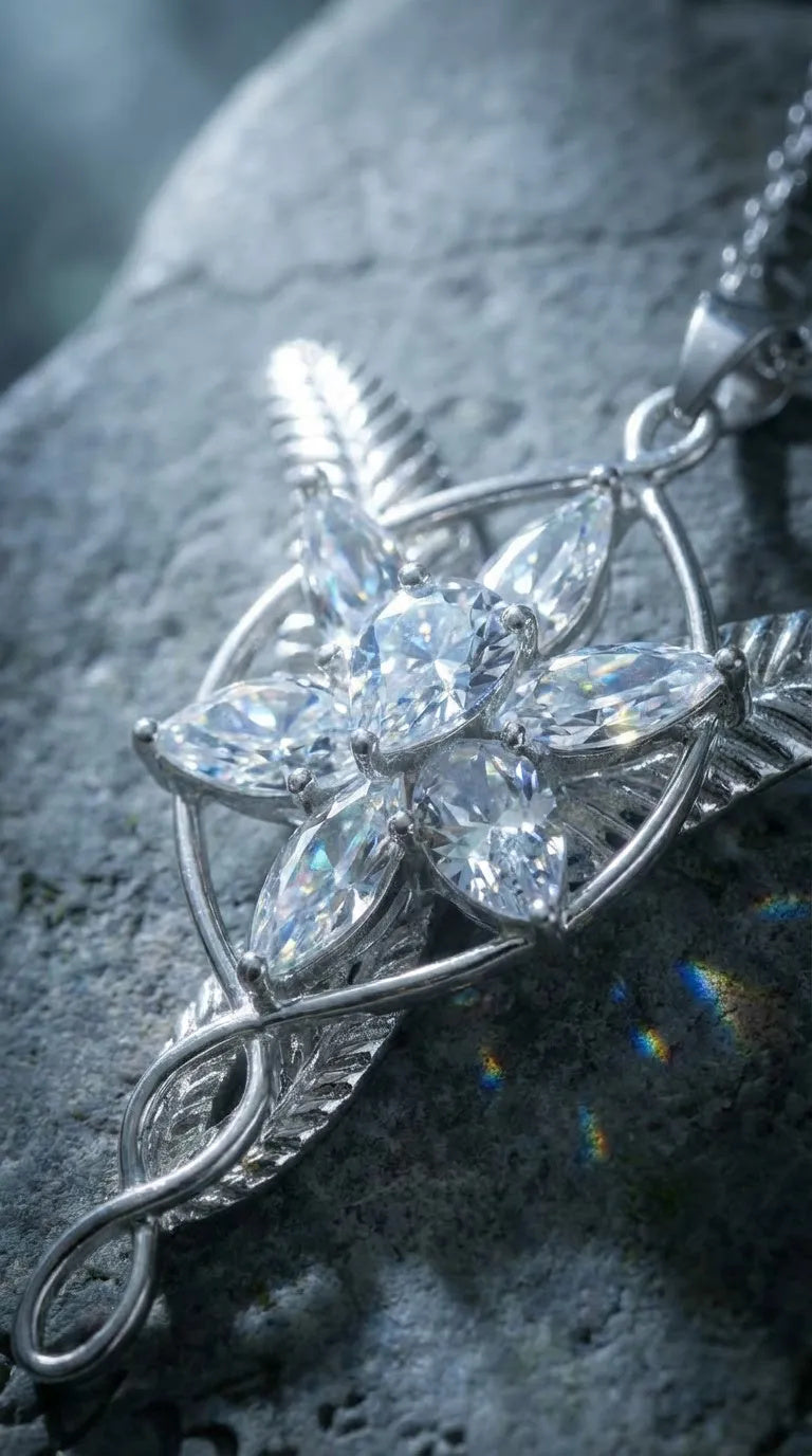 Collar Élfico de Fantasía en Acero Hipoalergénico – Inspiración Princesa Elfa